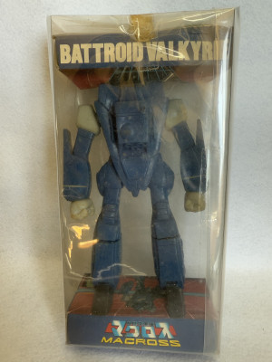 タカトクトイス　超時空要塞マクロス　バトロイド・バルキリー　ブルー色　 VF-1J　ビックウエスト　ソフビ　日本製