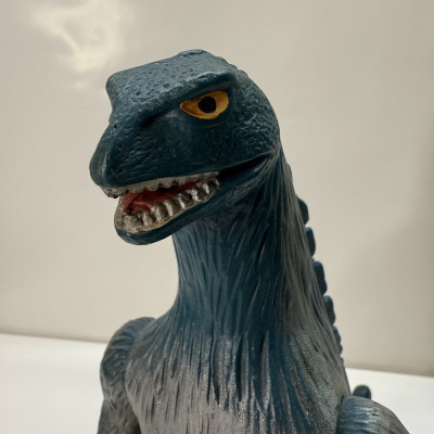 当時物　超珍品　マルサン　ゴジラ２期ソフビ　両足刻印無し　スタンダードサイズ　エラー品