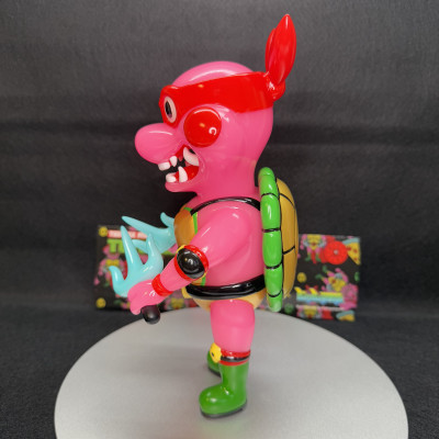 【蓄光】アーティストトイ ミュータント・ニンジャ・タートルズ　ラファエロ　蓄光　ソフビ　izumonster イズモンスター　bigboystoys code coner