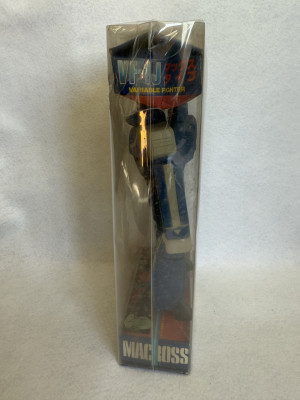 タカトクトイス　超時空要塞マクロス　バトロイド・バルキリー　ブルー色　 VF-1J　ビックウエスト　ソフビ　日本製