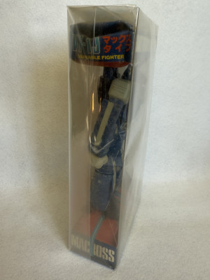 タカトクトイス　超時空要塞マクロス　バトロイド・バルキリー　ブルー色　 VF-1J　ビックウエスト　ソフビ　日本製