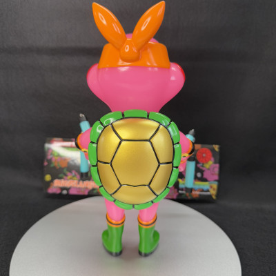 【蓄光】アーティストトイ ミュータント・ニンジャ・タートルズ　ミケランジェロ　蓄光　ソフビ　izumonster イズモンスター　bigboystoys code coner