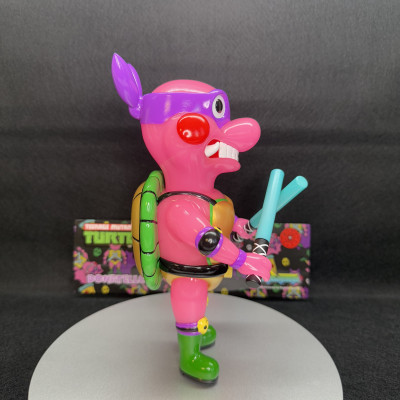 【蓄光】アーティストトイ ミュータント・ニンジャ・タートルズ　ドナテロ　蓄光　ソフビ　izumonster イズモンスター　bigboystoys code coner