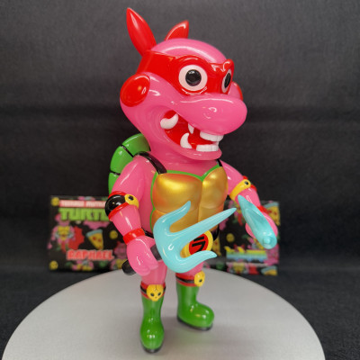 【蓄光】アーティストトイ ミュータント・ニンジャ・タートルズ　ラファエロ　蓄光　ソフビ　izumonster イズモンスター　bigboystoys code coner