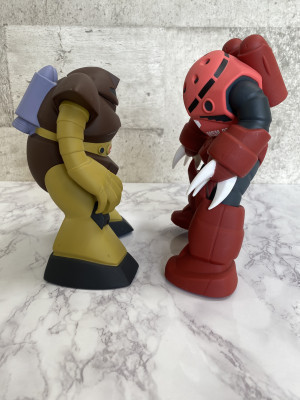 シャア専用ズゴック　ゴック　機動戦士ガンダム　ソフビ　フィギュア　2体セット